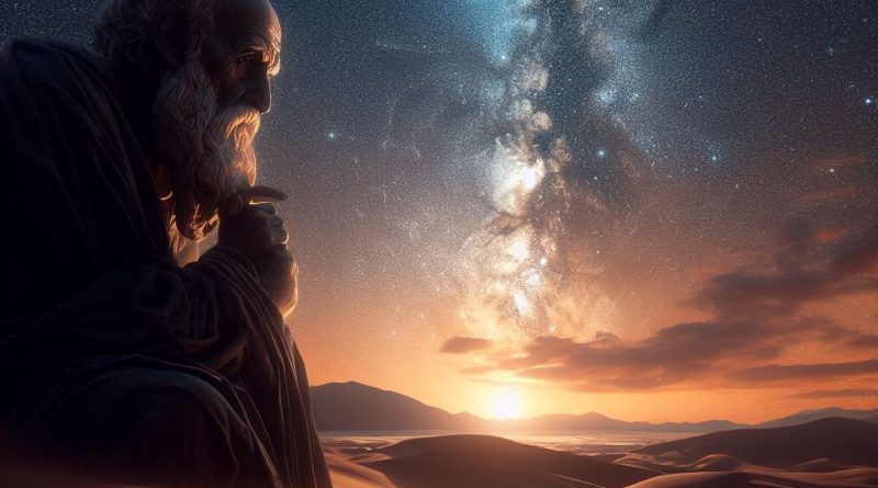 un sage stoic en contemplation