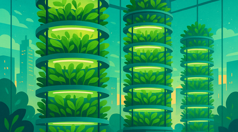 Des jardins vers le ciel : l’agriculture verticale et la technologie pour nourrir les villes